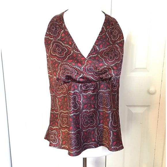 Worthington Tops - Worthington Silky Halter Like Sleeveless Top Sz 14